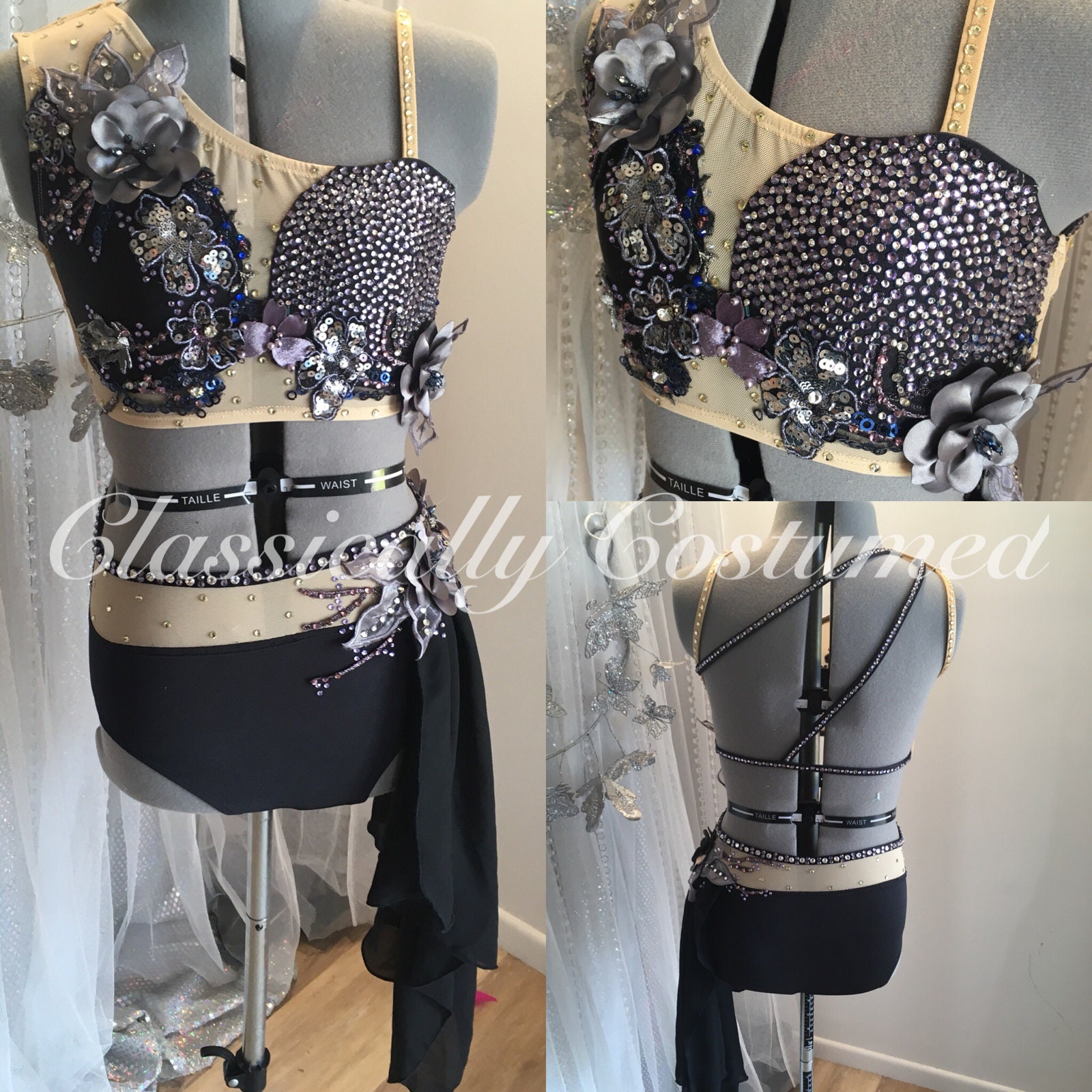 Black Contemporary/Lyrical/Acro Dance Costume competition