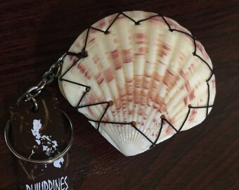 Philippines Sea Shell Coin Purse Keyring/Keychain