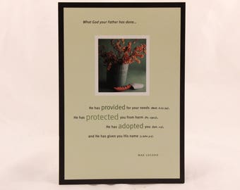 DaySpring Max Lucado Encouragement Card and Envelope. "What God Your Father Has Done"