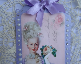 Marie Antoinette - Large gift/decorative tag -