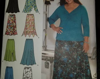 Free Shipping Khaliah Ali collection Simplicity Pattern 4670 Size 18W, 20W, 22W, 24W Skirt Pattern length and style variations New Uncut FF