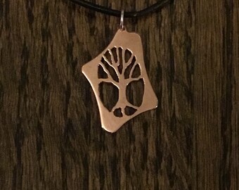 HANDMADE Copper Tree Pendant Necklace