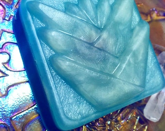 PALMAROSA - with Blue Tiger's Eye - Seasonal Signature Crystal Soap By BethKaya