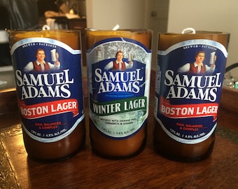Sweet Pea Scented Sam Adam Beer Candles