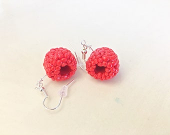 Miniature Raspberry Earrings!