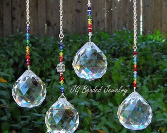 Large Rainbow Prism Crystal Suncatcher Window Decoration