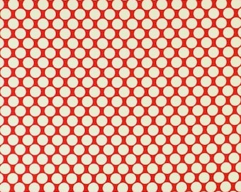 Pre-Order, Amy Butler Full Moon Polka dot in Cherry /quilting cotton Fabric Canada/ half yard