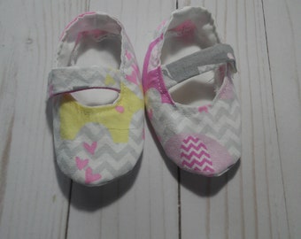 Elephant Mary Jane Baby Shoes