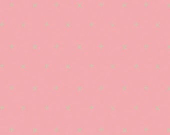 Wonderland + Your Heart in Pink Metallic, Katarina Roccella, Art Gallery Fabrics, 100% Cotton Fabric, WND-2532
