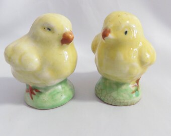 Vintage Baby Chick Salt and Pepper Shakers