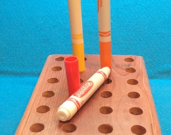 24 Markers holder//24 markers stand//classroom aid//preschool markers organizer//Toddler gift//teacher gift//kids birthday ift