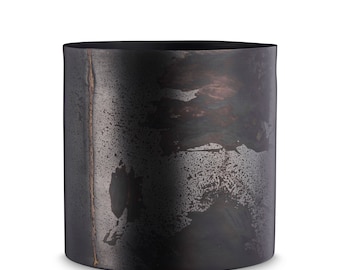 Black Metal Flower Pot by H. Skjalm P. - 10 cm, 14 cm, 18 cm