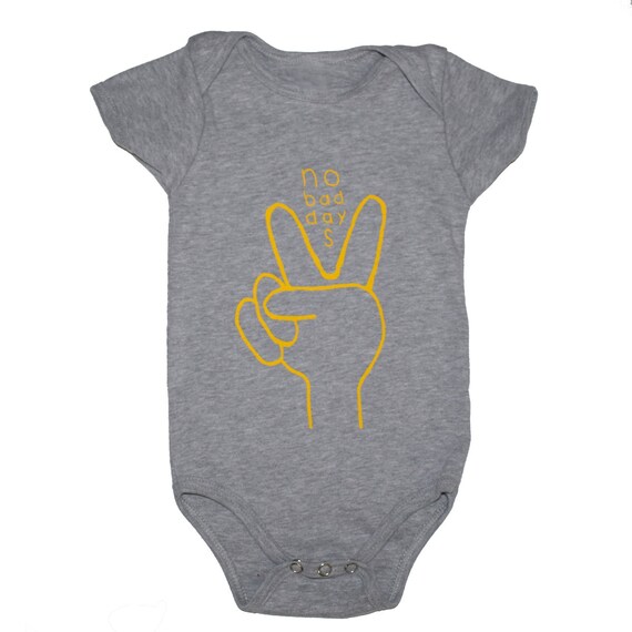 NO BAD DAYS Baby Bodysuit - Gray