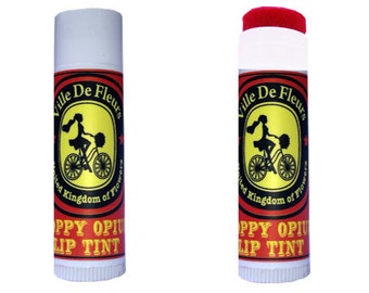 Poppy Opium Red Lip Tint / Blusher -Vegan Tinted lip balm/ Blusher