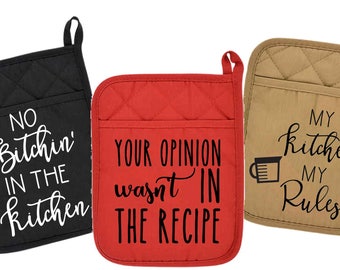 Custom Cotton/Neoprene Pot Holders
