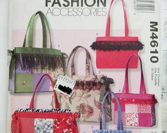McCall's Fashion Accessories Pattern #M4610