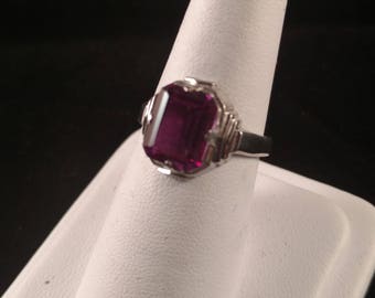 Amethyst Sterling Silver Ring