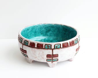 Greek, Pottery, Ceramic, Bowl, Tanagraia, Signed, Handmade, Hand Painted, Hellenic, Greece