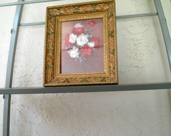 Stunning Vintage Early-20thC, Carved Flowers & Leaves Gilded Wood Frame