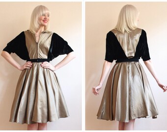 1950s Dress // Glimmer of the Eye Suzy Perette Dress // vintage 50s dress