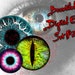 Eyes Digital Circle Download Printable Images Collage Sheet Set Jewelry Making Super Beautiful Round Monster Animals Dragon Scary Eyeball