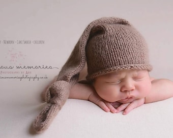 Knitted hat. Newborn hat, Mohair hat. Photo props, Baby hat
