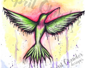 Taking Flight Mixed Media Print