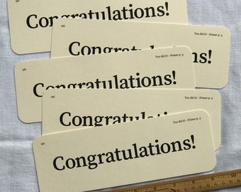 XL Congratulations Flash Cards