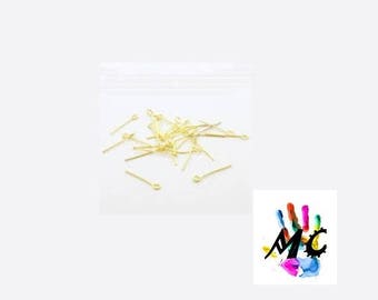 20 eye, golden metal Shanks: 2 cm