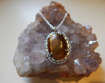 Sterling Silver Tiger's Eye pendant