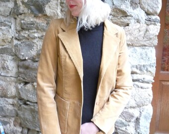 J.C.L French vintage Camel corduroy blazer