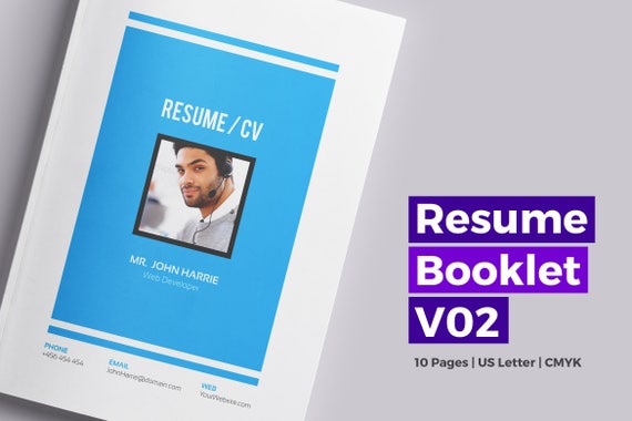 resume booklet template