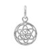 Sterling Silver, Flower of Life charm. Approx size: 12.5mm Diameter x 1mm