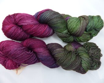 Merino Wool, superwash, handdyed