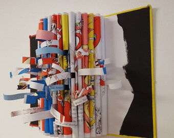 Altered Book Wall Sculpture - A Start