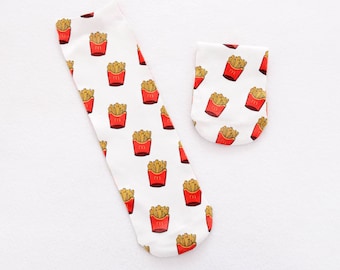 Potato chips socks.french fries socks.macca socks.