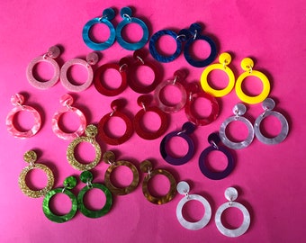 Bonnie Acrylic Hoop earrings