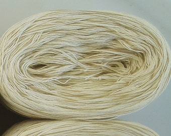 IVORY HEATHER -- Sport Weight -- Cotton yarn (100 gr /320 yards)