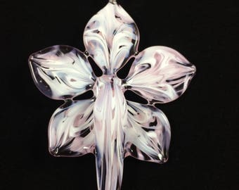 Glass Flower Pendant Focal bead