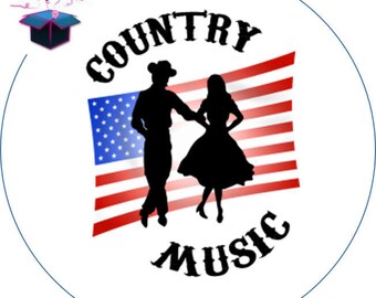 1 cabochon clear 25 mm country theme