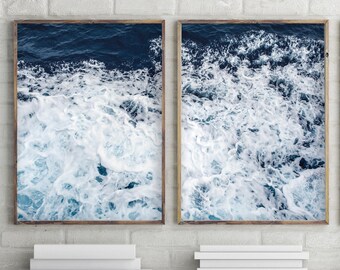 Waves, Ocean Art Print, Water, Beach Art, Beach Photography, Beach Print, Modern Minimalist, Printable Poster, Large Wall Art, Ocean, 136