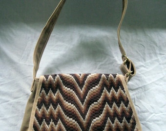 Vintage Needlepoint Tapestry Handbag, Purse, Totepoint by Toni Totes of Vermont