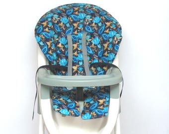 Graco baby accessory cotton high chair cover, chair protector, replacement baby feeding chair cushion, kids chair pad, paisley and roses