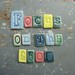 Mosaic Letter Tiles - You Choose - Stoneware Tiles - Pottery Magnet Tiles - Custom Ceramic Tiles