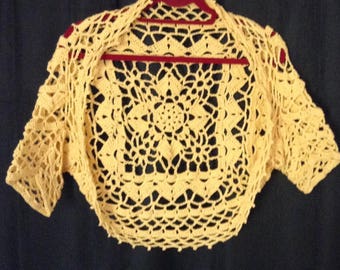Bolero Shrug - yellow