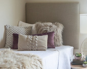 Tall Dorm Headboard, Twin Headboard, Linen Fabrics, Dorm Room Headboard, Dorm Decor, Graduation Gift, Bedroom Decor, Dorm Decorations