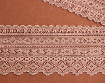 geometric and flower lace