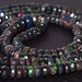 Opal Ethiopian Black Opal Wello Opal AAA+ Faceted Rondelle Beads 6 - 3 MM Size 8 Inches Strand