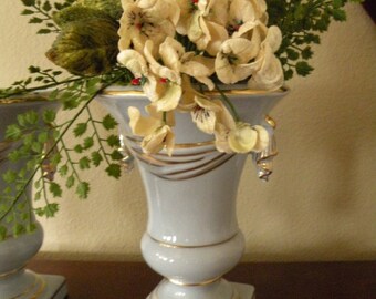 Pair Blue and Gold Beautiful Estate find Vases