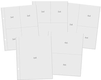 049-6 x 8 "SNAP Pocket pages - multi pack